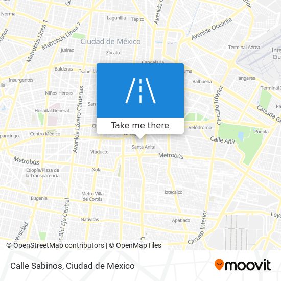 Calle Sabinos map