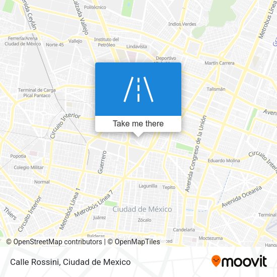 Mapa de Calle Rossini