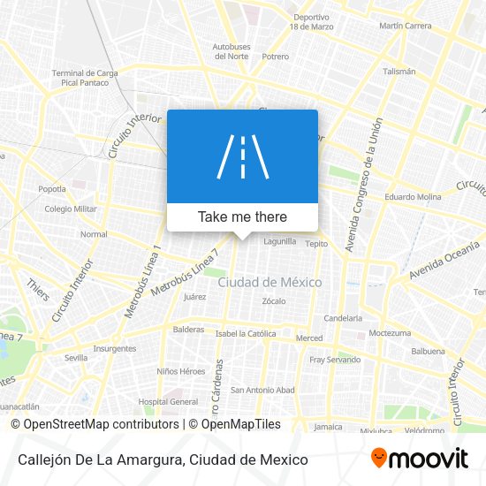 Mapa de Callejón De La Amargura