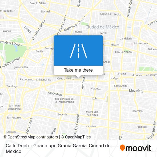 Calle Doctor Guadalupe Gracía García map