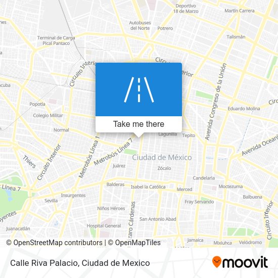 Calle Riva Palacio map