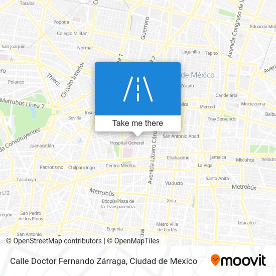 Mapa de Calle Doctor Fernando Zárraga