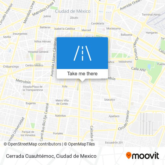 Cerrada Cuauhtémoc map