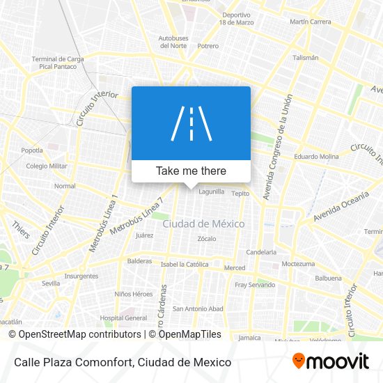 Calle Plaza Comonfort map
