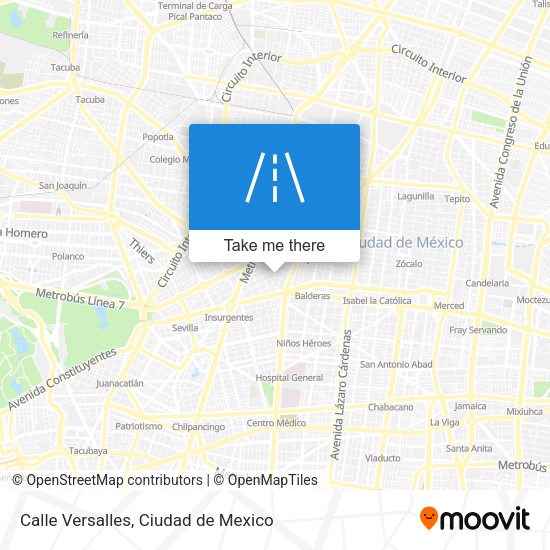 Calle Versalles map