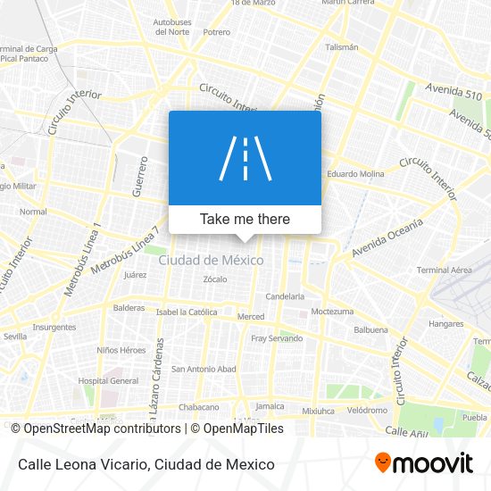 Calle Leona Vicario map