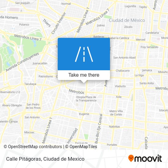 Calle Pitágoras map