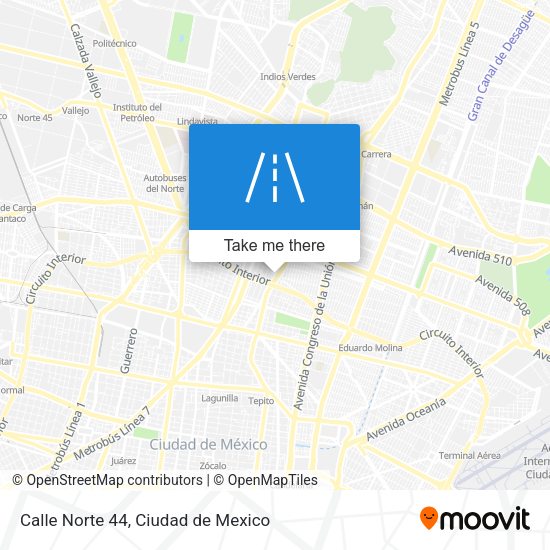 Calle Norte 44 map