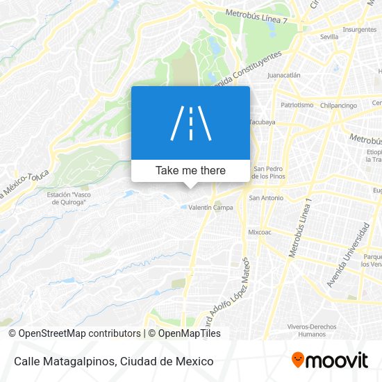 Calle Matagalpinos map