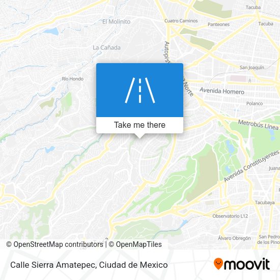 Calle Sierra Amatepec map