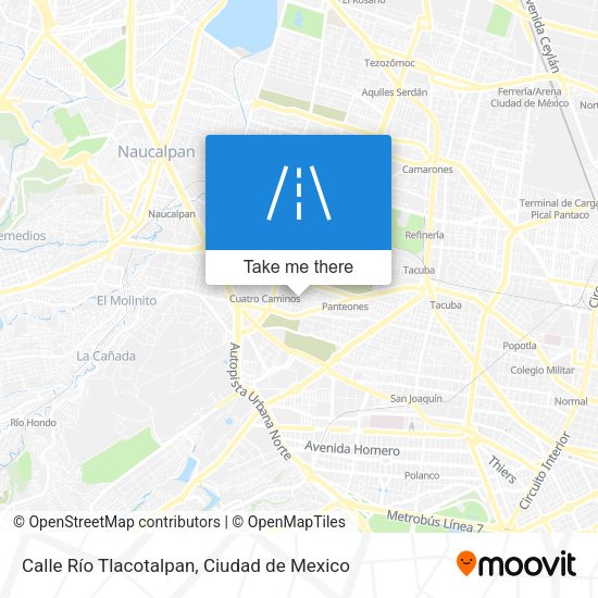 Calle Río Tlacotalpan map