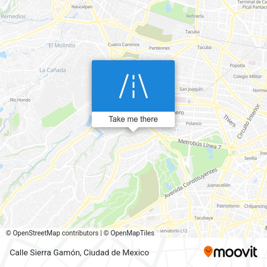 Calle Sierra Gamón map
