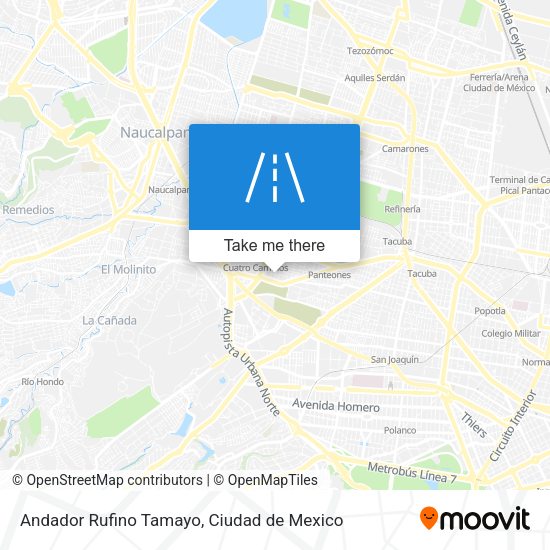 Mapa de Andador Rufino Tamayo