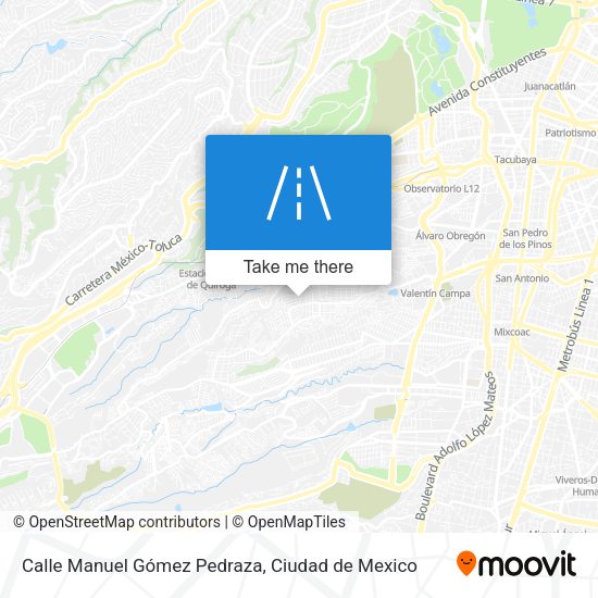 Calle Manuel Gómez Pedraza map