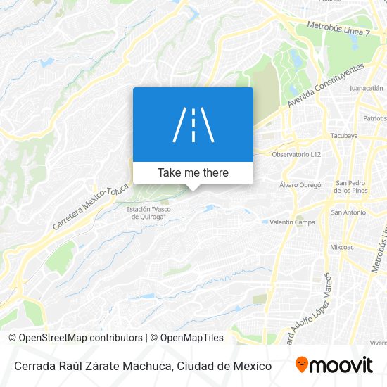 Cerrada Raúl Zárate Machuca map