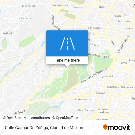 Mapa de Calle Gaspar De Zúñiga