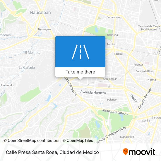 Calle Presa Santa Rosa map