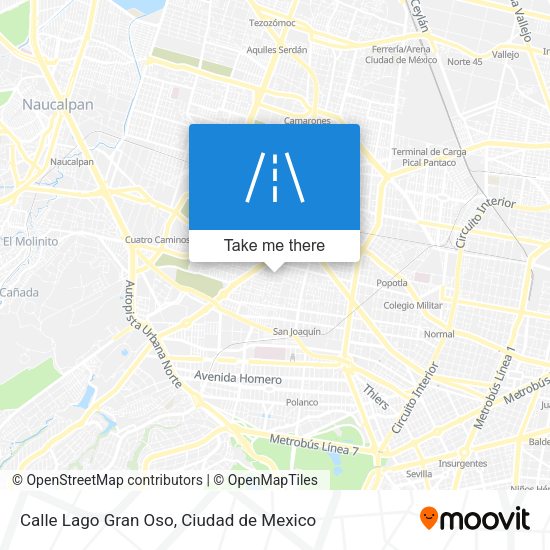 Calle Lago Gran Oso map