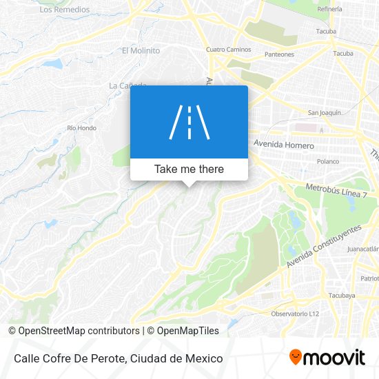Mapa de Calle Cofre De Perote