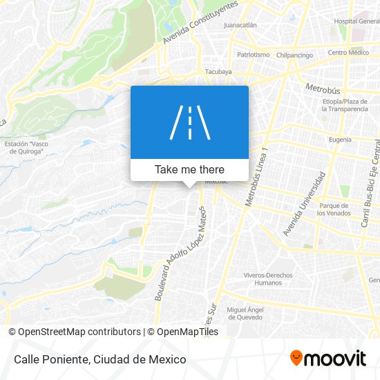 Calle Poniente map