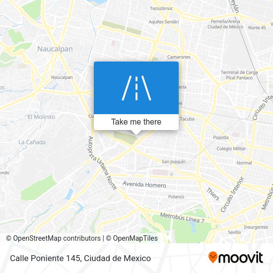 Calle Poniente 145 map
