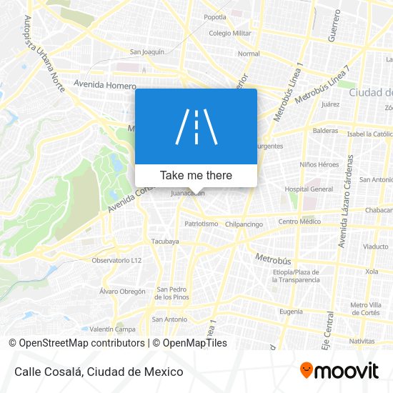 Calle Cosalá map