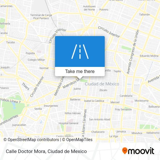 Calle Doctor Mora map