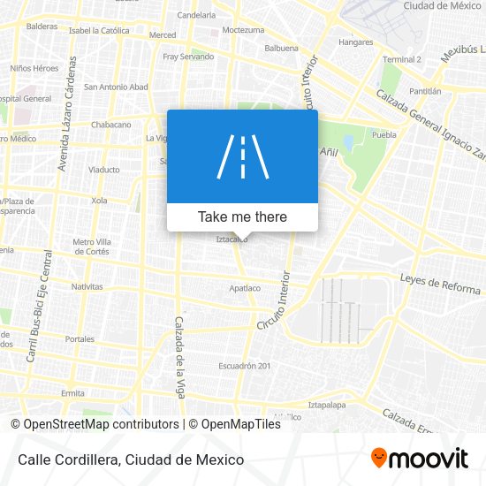 Calle Cordillera map