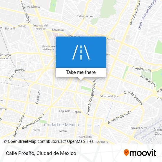Calle Proaño map