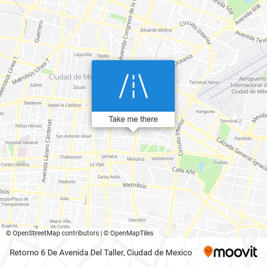 Retorno 6 De Avenida Del Taller map