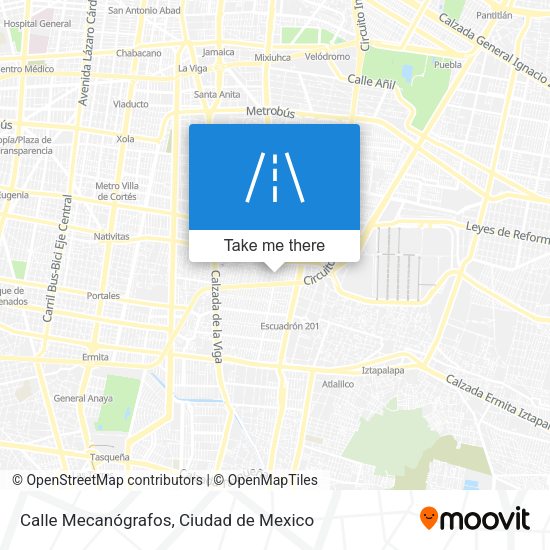 Calle Mecanógrafos map