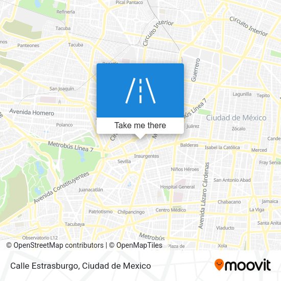 Mapa de Calle Estrasburgo