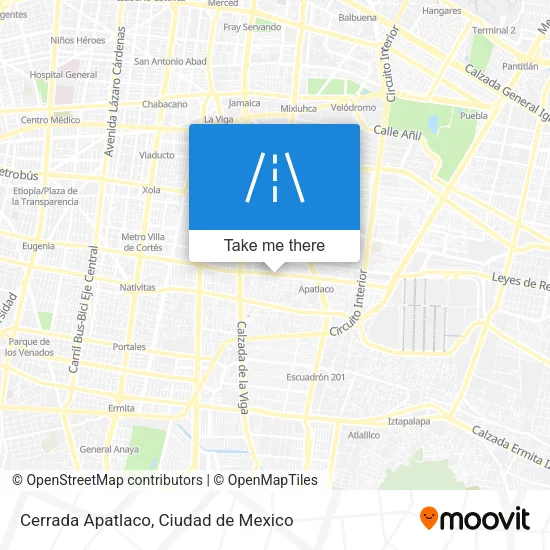 Mapa de Cerrada Apatlaco