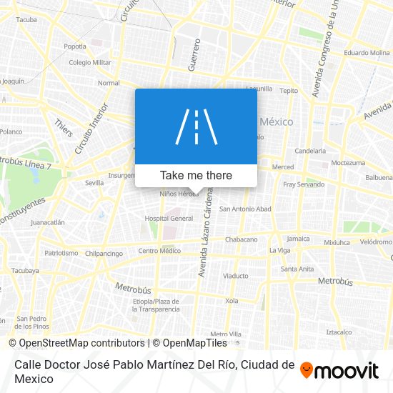 Calle Doctor José Pablo Martínez Del Río map