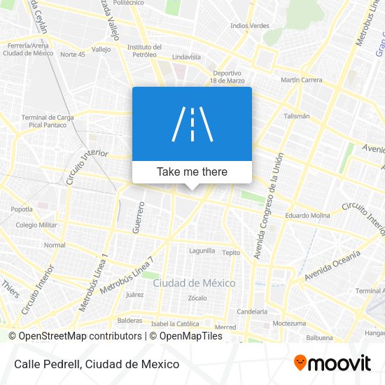 Mapa de Calle Pedrell