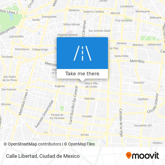 Calle Libertad map