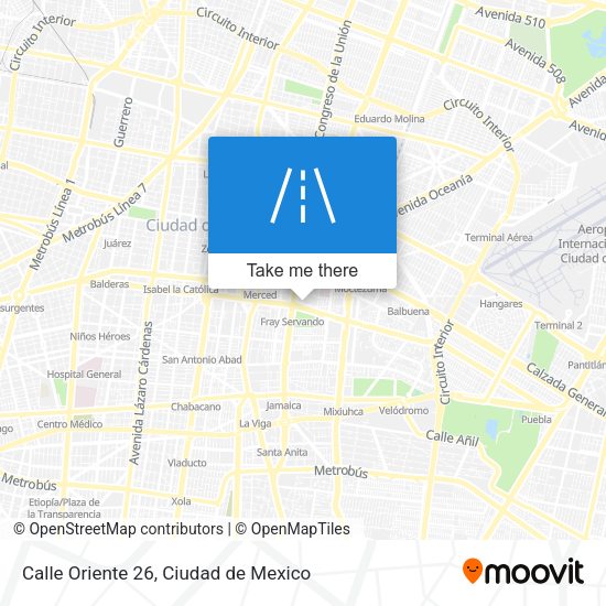 Calle Oriente 26 map