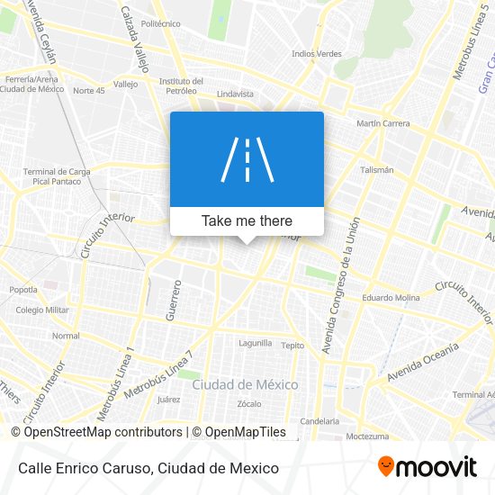 Calle Enrico Caruso map
