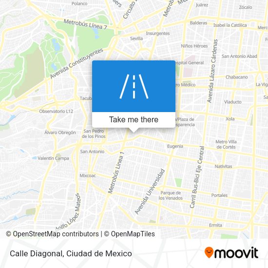 Mapa de Calle Diagonal