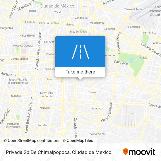 Privada 2b De Chimalpopoca map