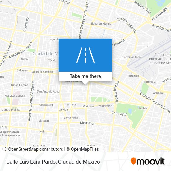 Calle Luis Lara Pardo map