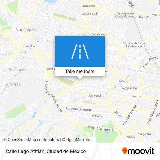 Calle Lago Atitlán map