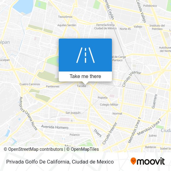 Mapa de Privada Golfo De California