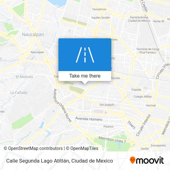 Mapa de Calle Segunda Lago Atitlán