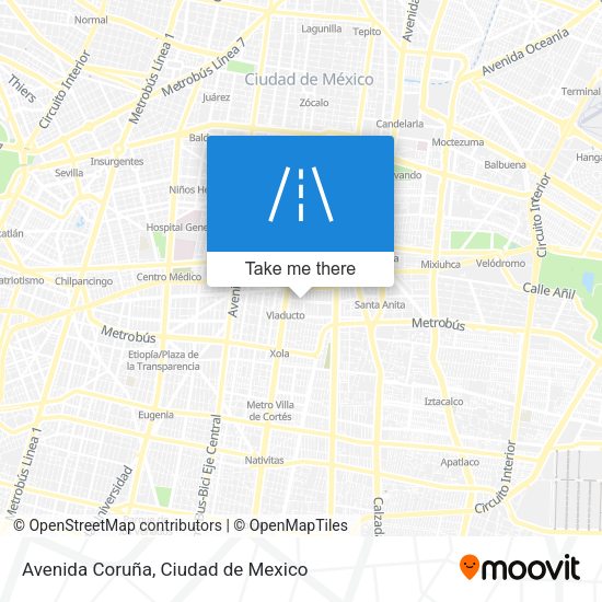 Mapa de Avenida Coruña