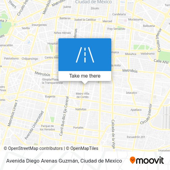 Mapa de Avenida Diego Arenas Guzmán