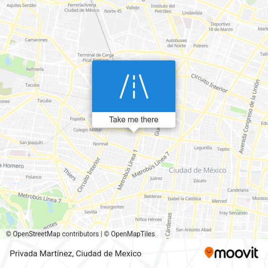 Mapa de Privada Martínez
