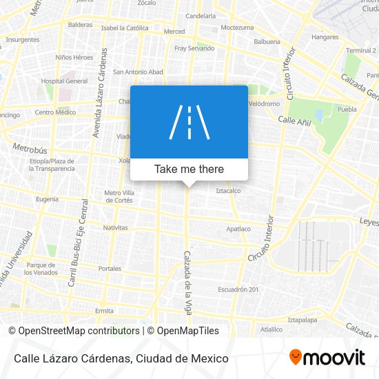 Mapa de Calle Lázaro Cárdenas