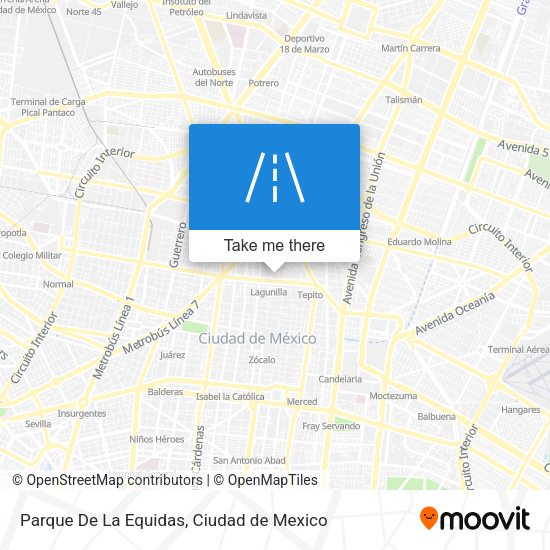 Parque De La Equidas map
