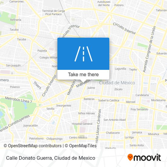 Calle Donato Guerra map